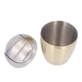 Desktop Small Trash Can Multipurpose 304 Stainless Steel Mini Trash Can with Lid for Tabletop V1294-YM0710-3117230259811