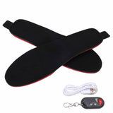 Heated Insoles DIY Cuttable Smart Remote Control USB Rechargeable Electric Heating Insoles for Men V1294-YM3113220238312-0421