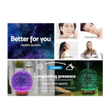 Essential Oil Aroma Diffuser - 100ml Mirror Ball 3D Fireworks Mist Humidifier V238-SUPDZ-31442129453136