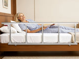 Foldable Bed Rail for Elderly, 122 cm Assist Rail with Fixing Strap, Adjustable Height Pipe V952-BCBSBCBSKZD1BAXNX001V0