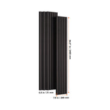 Wood Slat Acoustic Panels, 7.9 x 94.5 inch, MDF Accent Wooden Wall Panels for Modern Interior Wall V952-FHXWBTQBHXMLTGWBMV0