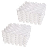 100 Strips Paint Pots Strips,300 Pots 2Ml/0.07 Oz Empty Paint Cup Pots with Lids, for Classrooms V1192-AZ-W-22873