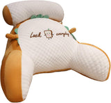 Reading Pillow for Kid Or Adult Large Back Pillow for Sitting Up in Bed Detachable Neck Roll with V1107-115-96620-YEL2