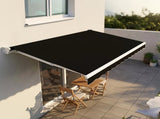 Motorised Outdoor Folding Arm Awning Retractable Sunshade Canopy Black 5.0m x 3.0m V63-842921