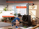 Chimney Sweep Kit, 9m Maximum Extendable Length Chimney Sweep, Chimneys Cleaning Kit with Bristle V952-YCSQSTJ30YC16NGOV001V0