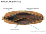 Premium Full Grain Messenger Bag for Men Retro Casual Commuter Shoulder Bag Multi-Purpose V1221-XM-LB5647-ZS202