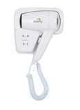 Wall Mount Hair Dryer 1200W - White V959-DPHD0001