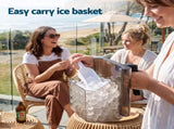 Devanti Ice Maker 23kg Portable Basket Square Cube Machine Black IM-ZB-E-23WL03-BK