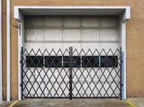 Double Folding Security Gate Folding Door Gate 5.1' H x 10.2' W Scissor Gate V952-SSFDMSM1.5X3M0001V0