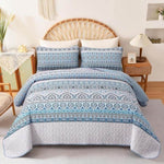 Cozy Quilted Coverlet and Pillowcases Set: A Hug for Your Bed - Queen size V745-MAC080479Q13U