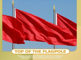 4Pcs Flagpole Finial Topper Golden Plastic Flagpole Head Outdoor Decorative Kit V1192-AZ-W-22648