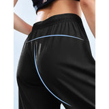 New Sport Stretch Active Pants for Women withs Tapered Casual Workout Pants with Zipper V1366-AZ2-W-11613