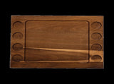 Serving Tray Double Sided Charcuterie Board 8 Sauce Cups Gift V63-920711