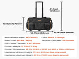 Rolling Tool Bag, 110 lbs Load Capacity, 25 Pockets Heavy Duty Roller Tool Bag with Adjustable V952-GLGJD18YC600UPU23001V0