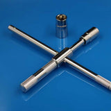 Extended Plated Steel Lug Wrench Cross Tool Universal Tire Spanner for Cars and Light Trucks V1370-AZ4-20821