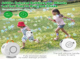 Bubble Machine for Kids Toddlers,Automatic Bubble Blower Rechargeable, 90&deg 360&deg Auto Rotatable V1192-AZ-W-2750