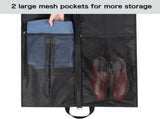 Garment Bags for Hanging Travel 43" Suit Bags for Closet Storage with Pockets Breathable V1259-DP01-A-2935