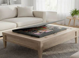 1000 Piece Felt Jigsaw Puzzle Board with 6 Drawers Portable Table V63-955231
