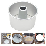 Plated Silver Metal Cake Pan with Removable Bottom Ideal for Baking and Cake Making V1192-AZ-W-19272