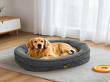 Pawz Orthopedic Plush Dog Bed Soft Washable Pet Bed Grey Cosy Cushion XXL Size PT1354-XXL-GY-AU
