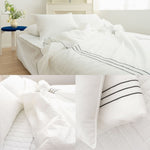 Saesom Flua Snow Comforter Set Double Cool Quilt Bedspread WHITE V274-GM-SOM-COMF-D-WH