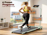 Everfit 3 in 1 Walking Pad Treadmill 12% Incline Under Desk Foldable Treadmills for Home Gym With TMILL-380H-2INC-GN