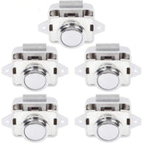 Push Button Camper - Lock Latch Door Closer Cupboard Knob For Rv Motorhome Caravan 5 pcs Silver V1188-MS-227-1006
