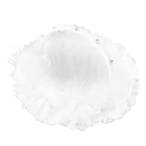 White Flower Girl Basket Petal Beads Decoration Handheld Bridesmaid Scattering Wedding Basket V1294-YM0706-3115230069611