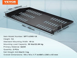 2PCS 1U Server Shelf, 254mm Depth, 22.68kg Max Load Capacity Vented Cantilever or Wall Mount V952-FWQJJGB1U10YF1LZFV0