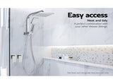 Cefito Shower Twins Tap Wall Bath Taps Brass Hot Cold Basin Bathroom Chrome SHOWER-A2-TAP-SI