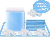 120pk Adult Disposable Bed Underpads 60 x 90cm V915-MB0046X3
