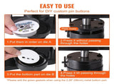 Button Maker Machine, 1/1.25/2.28 inch 3-in-1 Pin Maker, Installation-Free Badge Punch V952-SL253258MM300D5JWV0