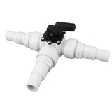 3 Way Diverter Water Valve for 1.25 Inch 1.5 Inch Female Thread ABS PVC 3 Way Hose Adapter for V1294-YM0901-3111240046511