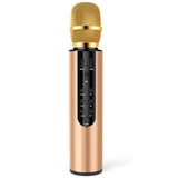 Multifunctional Wireless Bluetooth Karaoke Microphone Gold V1263-JX-6968-3