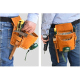 Multifunctional Tool Pouch Belt Tool Bag Thickened Tool Waist Bag Durable Cowhide Hardware Tool V1188-MS-227-0398