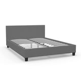 Milano Sienna Luxury Bed with Headboard - Grey No.28 - Single ABM-10001616