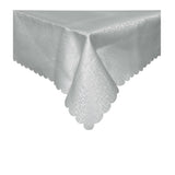 Jacquard Table Cloth Scribble Grey 150 x 270 cm V442-GNA-TABLEC-SCRIBBLE270CM-GREY-RE