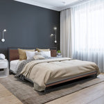 Milano Decor Azure Bed Frame with Headboard Black - Single ABM-10001723