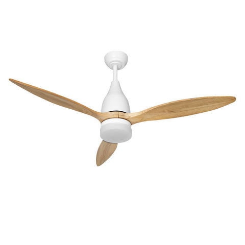 Devanti 52'' Ceiling Fan AC Motor w/Light w/Remote - Light Wood CF-B-52-312-WH