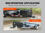 Trailer Tongue Box, Aluminum Alloy Diamond Plate Tongue Box Tool Chest, Heavy Duty Trailer Box V952-TC3916512INCHDMIJV0