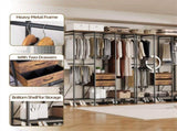 XXL Heavy Duty Wardrobe Closet w/ Shelf, Drawer & Rack V178-66999
