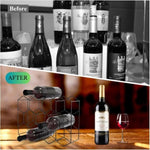 14 Bottle Freestanding Modern Metal Countertop Wine Rack Countertop V178-36083