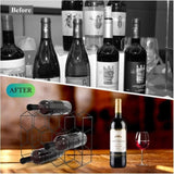 14 Bottle Freestanding Modern Metal Countertop Wine Rack Countertop V178-36083