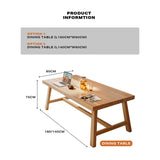 1.4M Solid Wood Dining Table Square Dining Table Dining Table Kitchen Furniture V488-DNTB-S