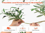 150cm Artificial Olive Tree with Black Pot, Tall Fake Tree with Natural Wood Trunk & Realistic Green V952-RZS5FTGLSSLX6A0M6001V0