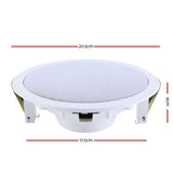 2 x 6" In Ceiling Speakers Home 80W Speaker Theatre Stereo Outdoor Multi Room SPK-CEILING-MSR127