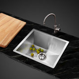 Cefito Kitchen Sink 36X36CM Stainless Steel Nano Basin Single Bowl Silver SINK-R10-3636-205