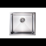 510x450mm Handmade Stainless Steel Undermount / Topmount Kitchen Laundry Sink with Waste V63-846381