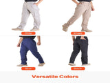 FR Pants for Men, 100% Cotton, Flame-Resistant Cargo Pants with Multi-Pockets and Elastic Waist, V952-HJZRKZCMSLSMS20ED001V0