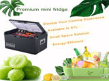 ASMOKE Premium Mini Fridge 47L Compact Refrigerator with Roll-Bond Evaporator & Internal Light for V642-XFAS-MINI-FDG-47L